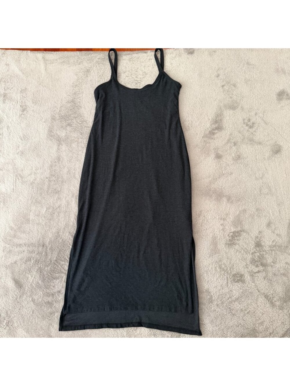 Beyond Yoga Grey Midi Tank Dress Womens XS Athleisure Travel